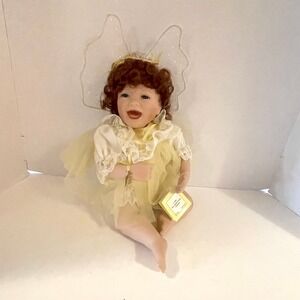 Ashton-Drake‎ Galleries I Wish You Happiness Porcelain Angel Doll Vintage